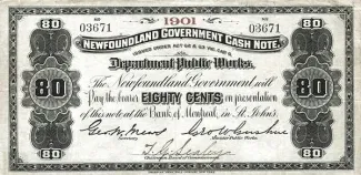 Canadian provinces 80 Cents, 1901-1907 obverse