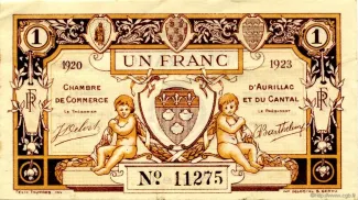 Cantal, Department of 1 Francs, 1920-1923 P-16