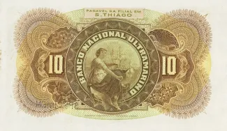 Cape Verde 10.000 Réis, 1909 reverse