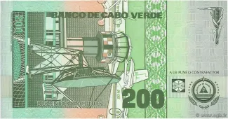 Cape Verde 200 Escudos, 1992 reverse