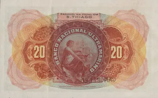 Cape Verde 20.000 Réis, 1909 reverse