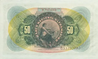 Cape Verde 50.000 Réis, 1909 reverse