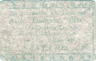 Capiz 10 Centavos, 1942 obverse