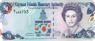 Cayman Islands 1 Dollar, 2003 P-30 obverse