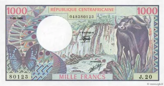 Central African Republic 1.000 Francs, 1984 image