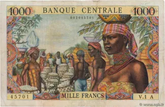 Central African States 1.000 Francs, 1963 image