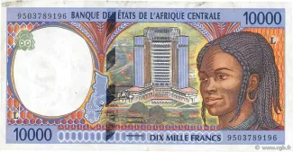 Central African States 10.000 Francs, 2002 image