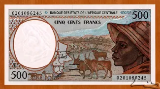 Central African States 500 Francs, 2002 image