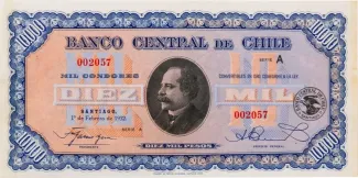 Chile 10.000 Pesos, 1932 image