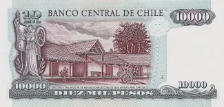 Chile 10.000 Pesos, 1994-2008 reverse