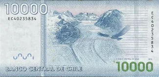 Chile 10.000 Pesos, 2009-2021 reverse