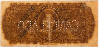 Chile 10 Pesos, 1878 reverse