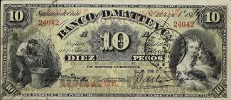 Chile 10 Pesos, 1888-1889 obverse