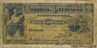 Chile 10 Pesos, 1893 obverse