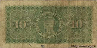 Chile 10 Pesos, 1893 reverse