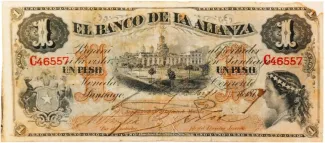 Chile 1 Peso, 1877 obverse
