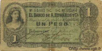 Chile 1 Peso, 1878-1879 obverse