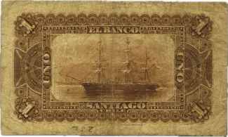 Chile 1 Peso, 1896 reverse