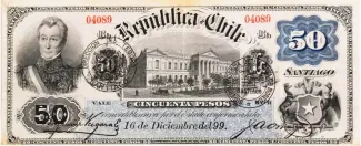 Chile 50 Pesos, 1999 image