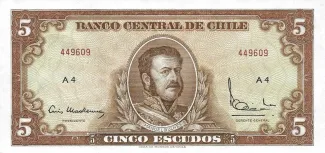 Chile 5 Escudos, 1962 image