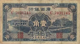 Chinese provinces 1 Chiao, 25 obverse