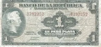 Colombia 1 Peso Plata, 1941 image