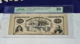 Colombia 1 Peso - Sovereign State of Panama, 1866-1870 obverse