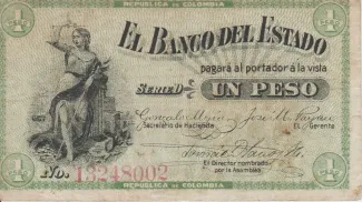 Colombia 1 Peso, 1900 obverse