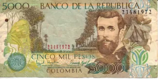 Colombia 5.000 Pesos, 1999 image