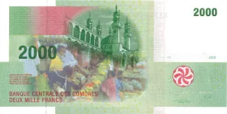 Comoro Islands 2.000 Francs, 2005-2020 obverse