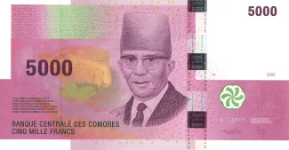 Comoro Islands 5.000 Francs, 2006 obverse