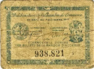Constantine, Department of 10 Centimes, 1915 reverse