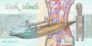 Cook Islands 3 Dollars, 1987 reverse