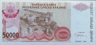 Croatia 50.000 Dinara, 1993 image
