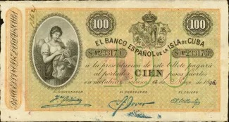 Cuba 100 Pesos, 1896 P-51