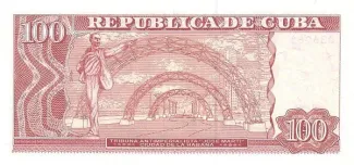 Cuba 100 Pesos, 2000 P-120 reverse