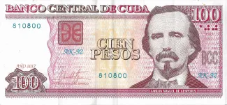 Cuba 100 Pesos, 2004-2023 obverse
