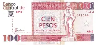 Cuba 100 Pesos, 2006-2007 obverse