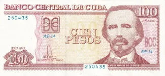 Cuba 100 Pesos, 2023 obverse