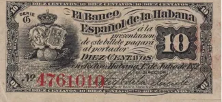 Cuba 10 Centavos, 1883 image