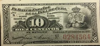 Cuba 10 Centavos, 1897 image