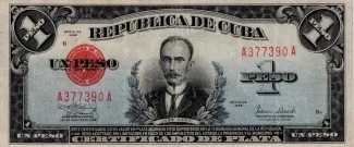 Cuba 1 Peso, 1934-1949 obverse
