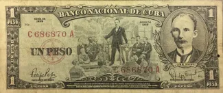 Cuba 1 Peso, 1959 obverse