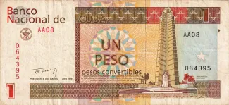 Cuba 1 Peso, 1994 obverse