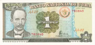 Cuba 1 Peso, 1995 obverse