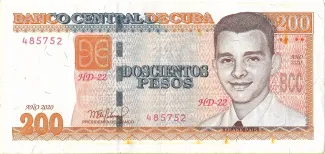 Cuba 200 Pesos, 2010-2024 obverse