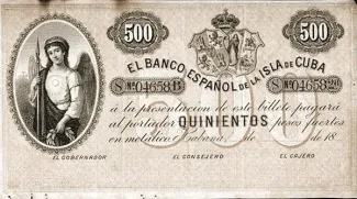 Cuba 500 Pesos, 1896 image
