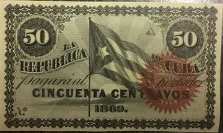 Cuba 50 Centavos, 1869 image