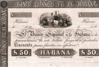Cuba 50 Pesos, 1857 image