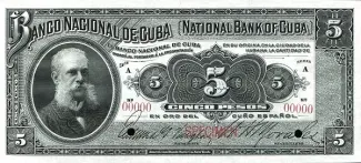 Cuba 5 Pesos, 1905 image